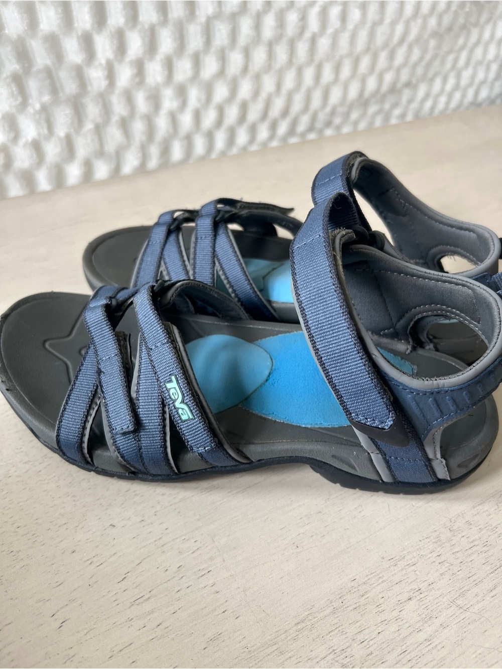Teva TIRRA BERING Sea Navy Turquoise Open-Toe Hiking Strappy Sandals Size 8 - Picture 5 of 8